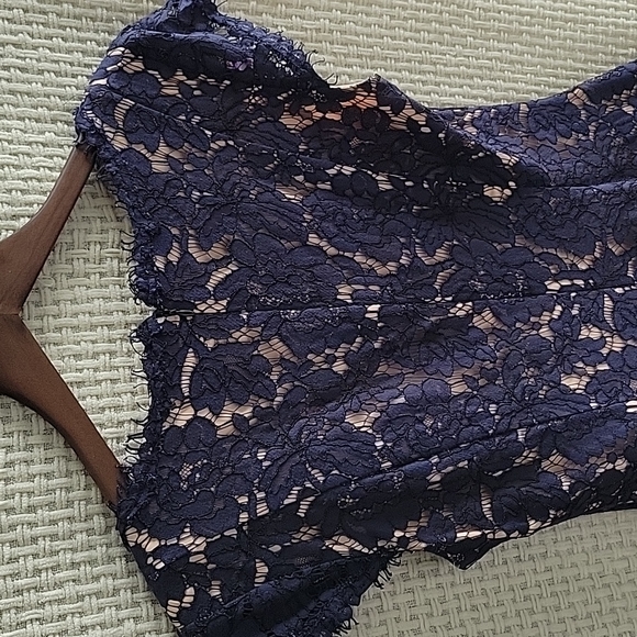 Eliza J Fit and Flare Dress in Navy - Picture 8 of 11